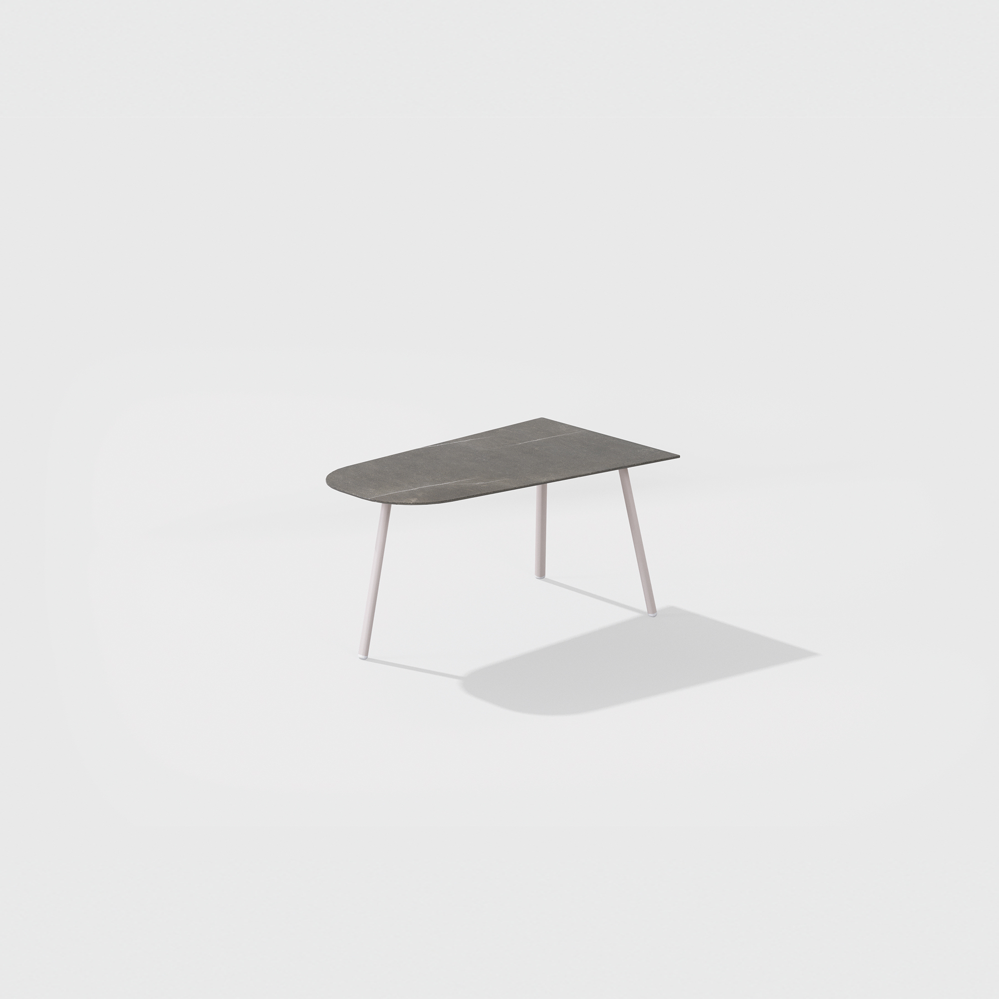 Mosaiko | Low table with top in porcelain stoneware 90 x 56 x h 38/45 cm