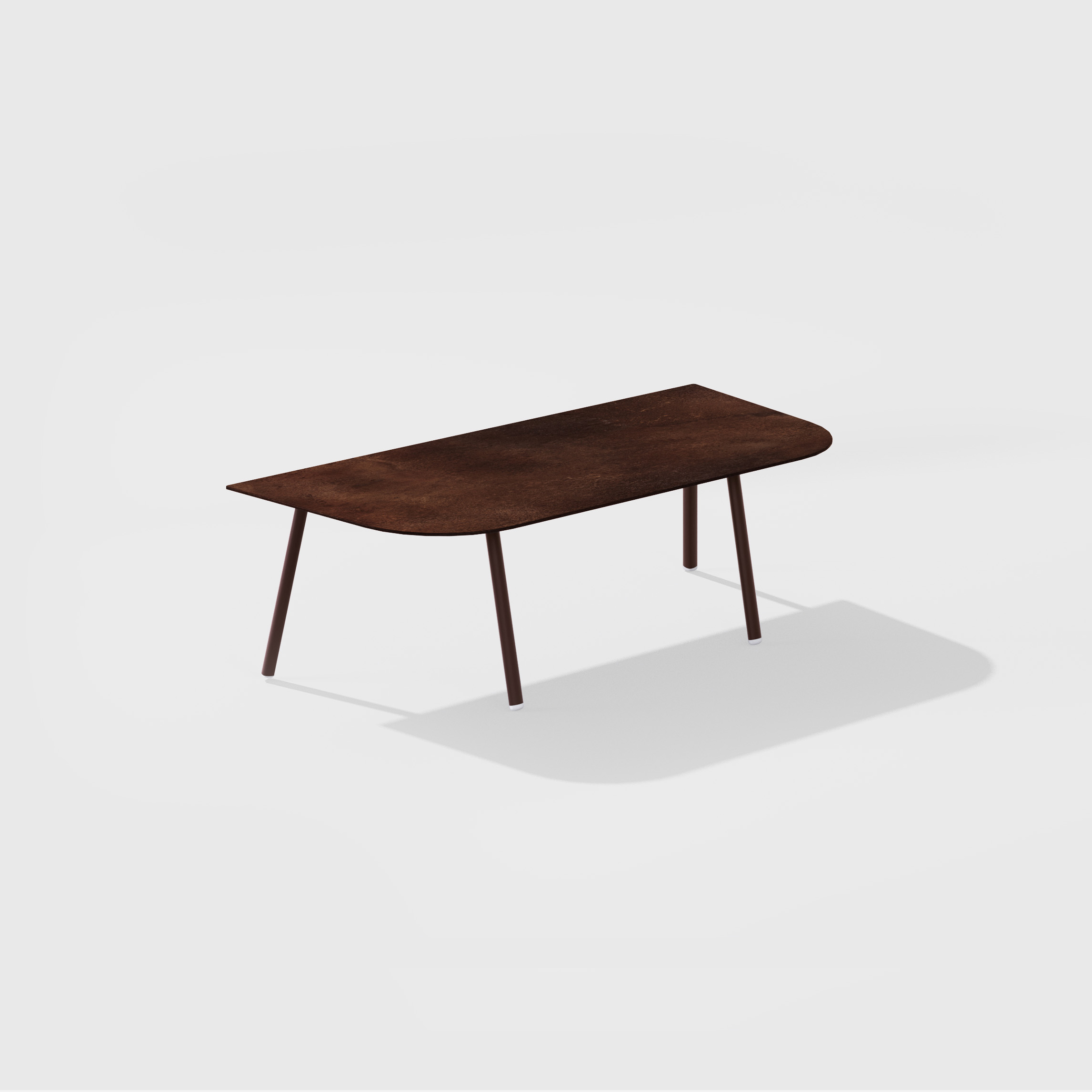 Mosaiko | Low table with top in porcelain stoneware 120 x 56 x h 38/45 cm