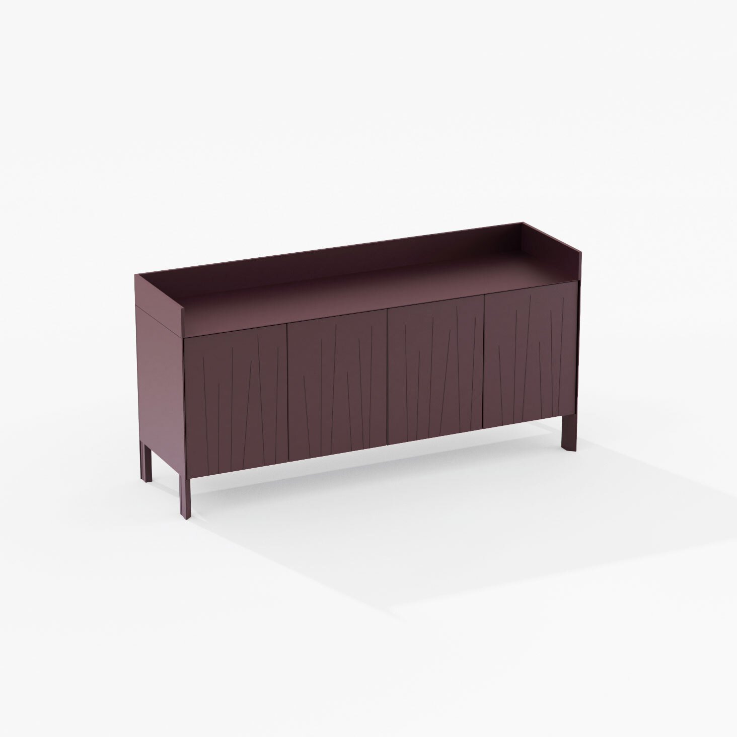 Ninfea | Sideboard with raised edge 180 x 51 x h 92 cm