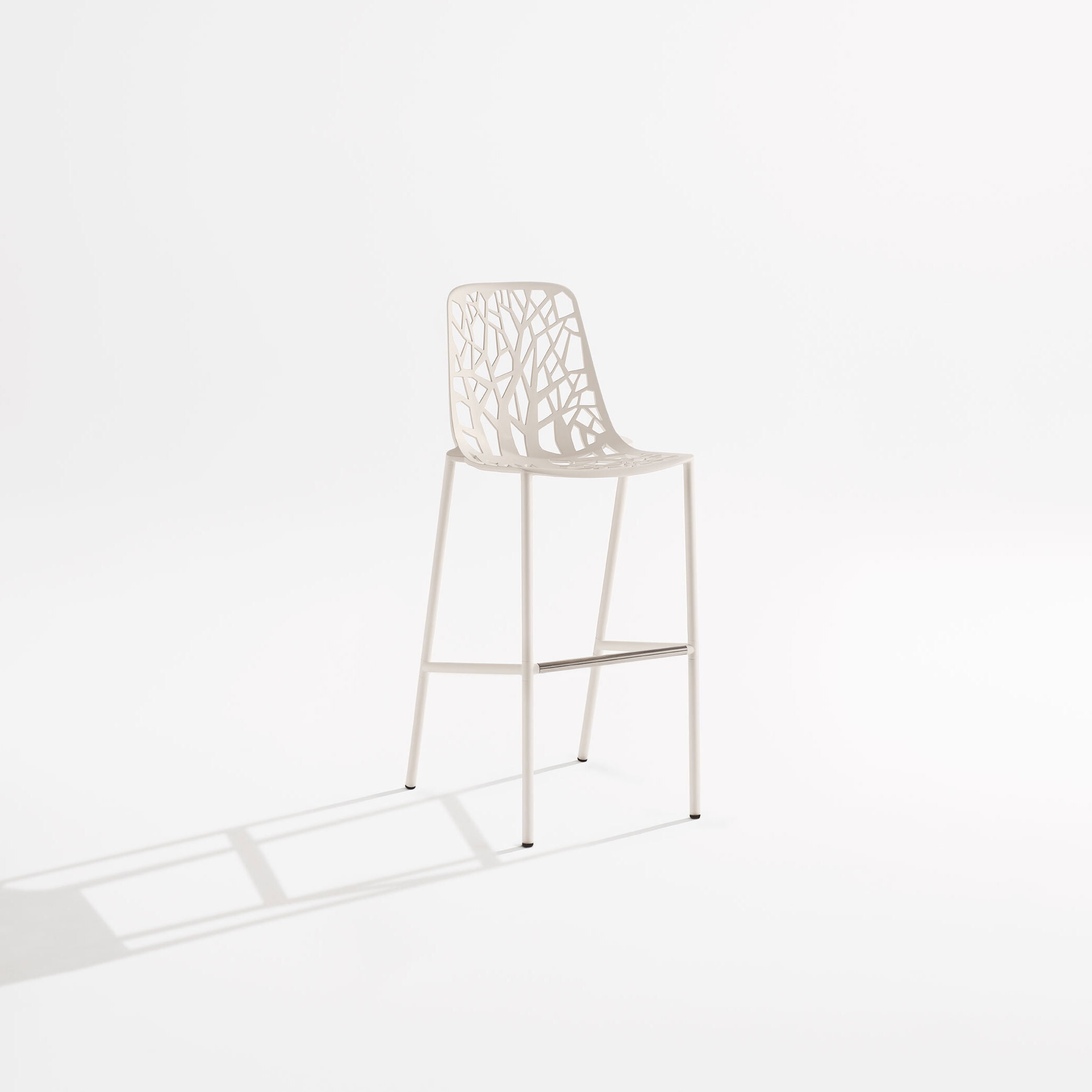 Forest | Sgabello schienale alto 48 x 56 x h 78/117 cm