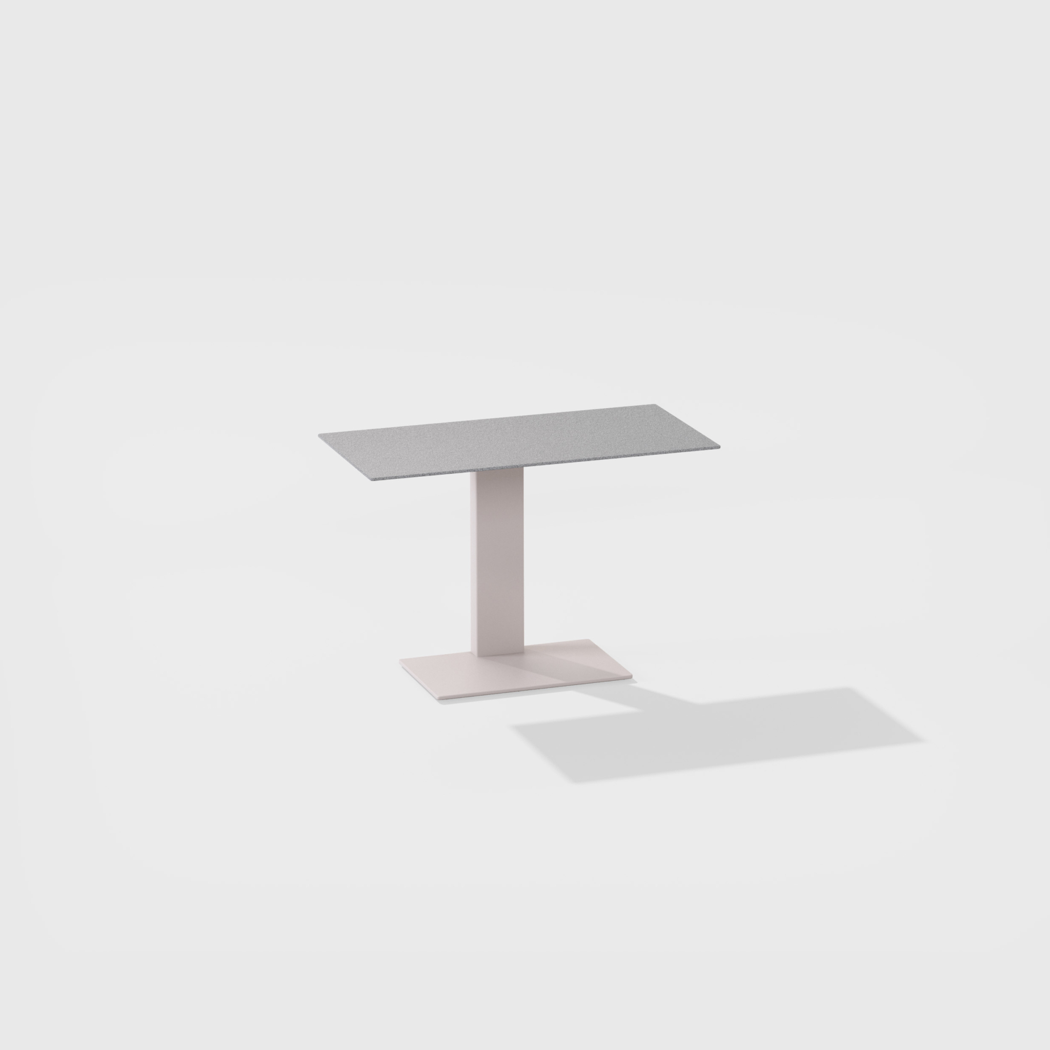Solaris Evo | Small table with top in speckled aluminium 70 x 35 x h 47 cm Solaris Evo | Small table with top in speckled aluminium 70 x 35 x h 47 cm