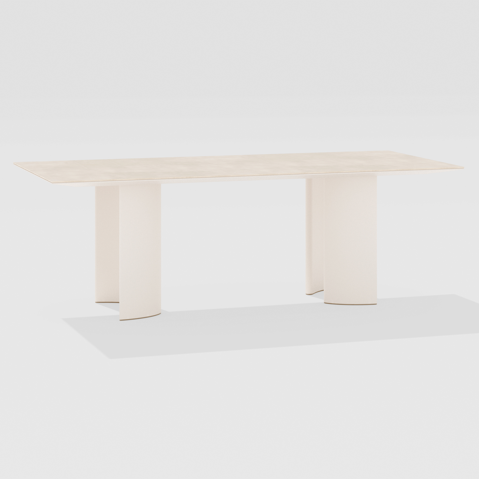 Naca | Tavolo rettangolare con piano in gres porcellanato 220/260/300 x 100 x h 72 cm