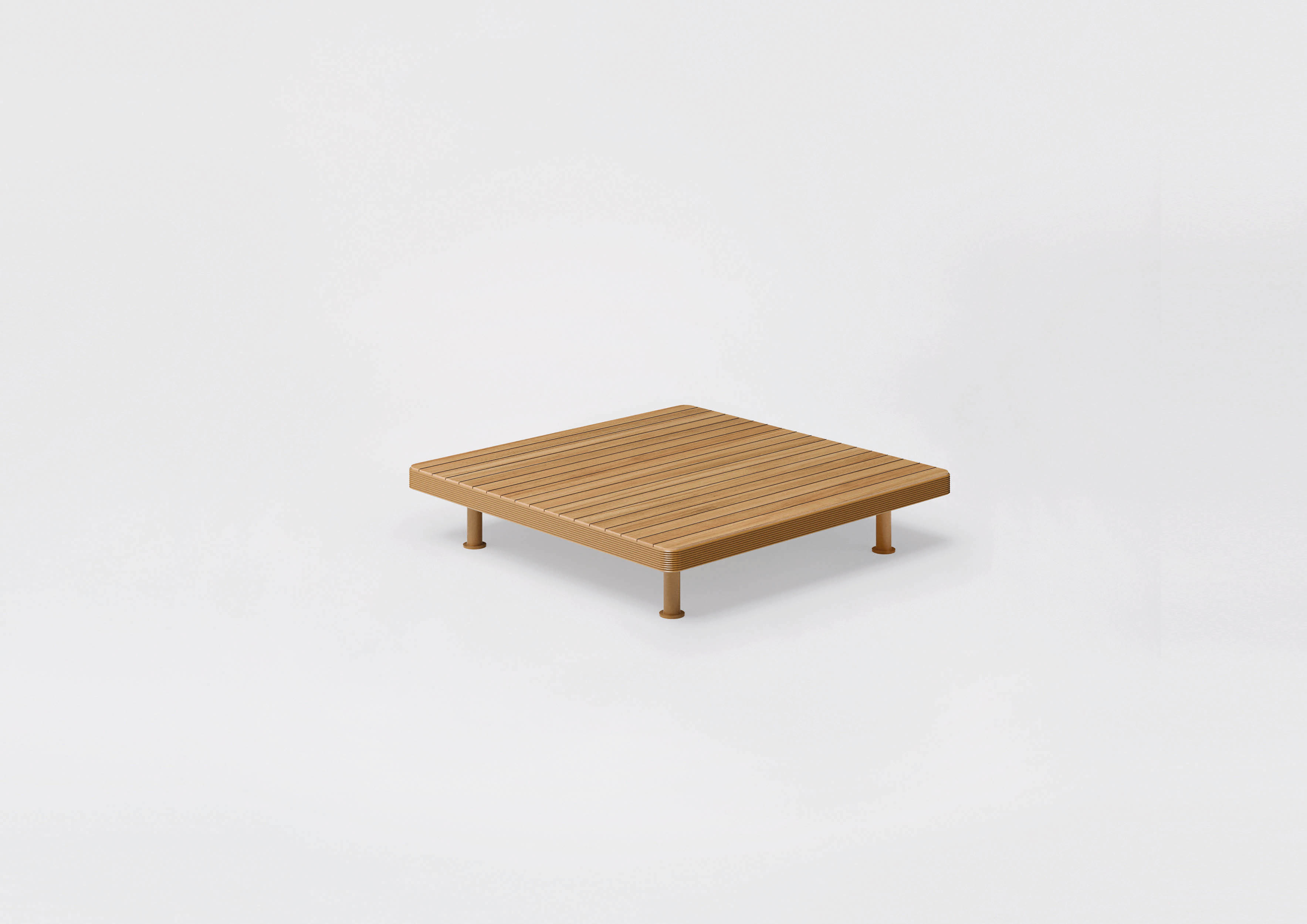 Unduetre | Low square table with top in Teak