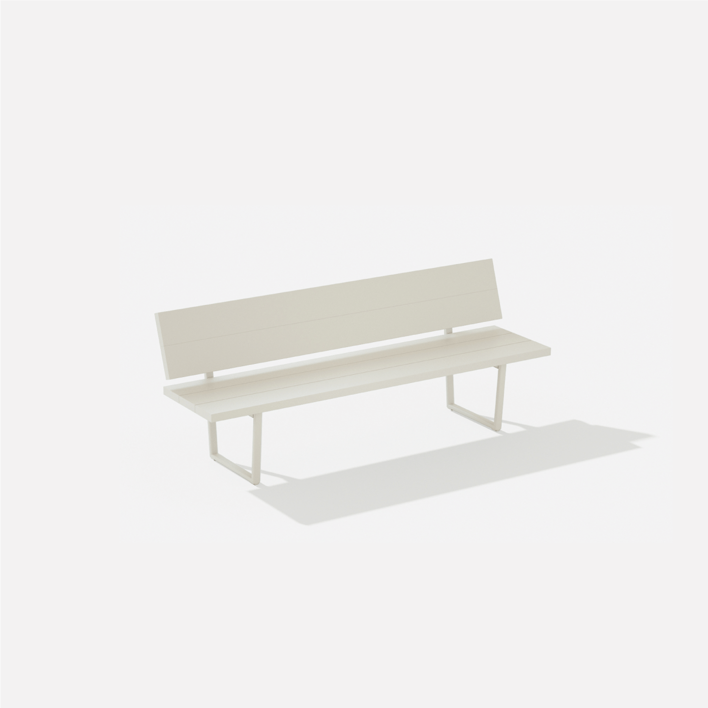 Orizon | Panca con schienale 195 x 54 x 42/78 cm