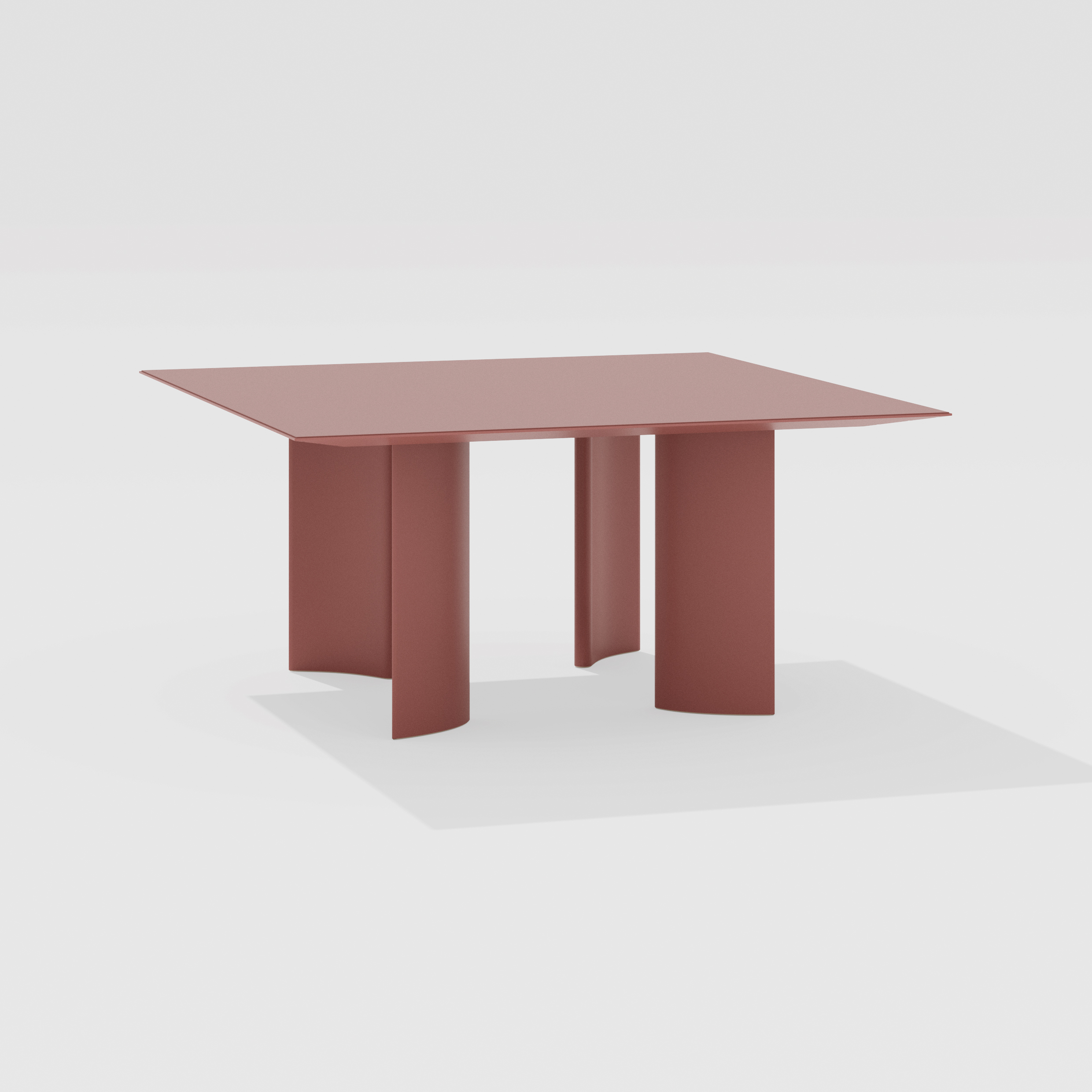 Naca | Tavolo quadrato 150 x 150 x h 72 cm