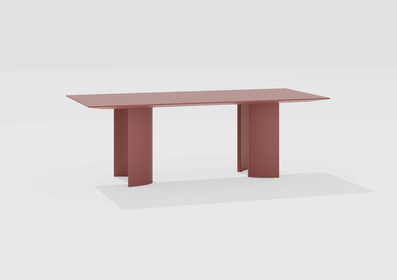 Naca | Tavolo rettangolare 220/260/300 x 100 x h 72 cm