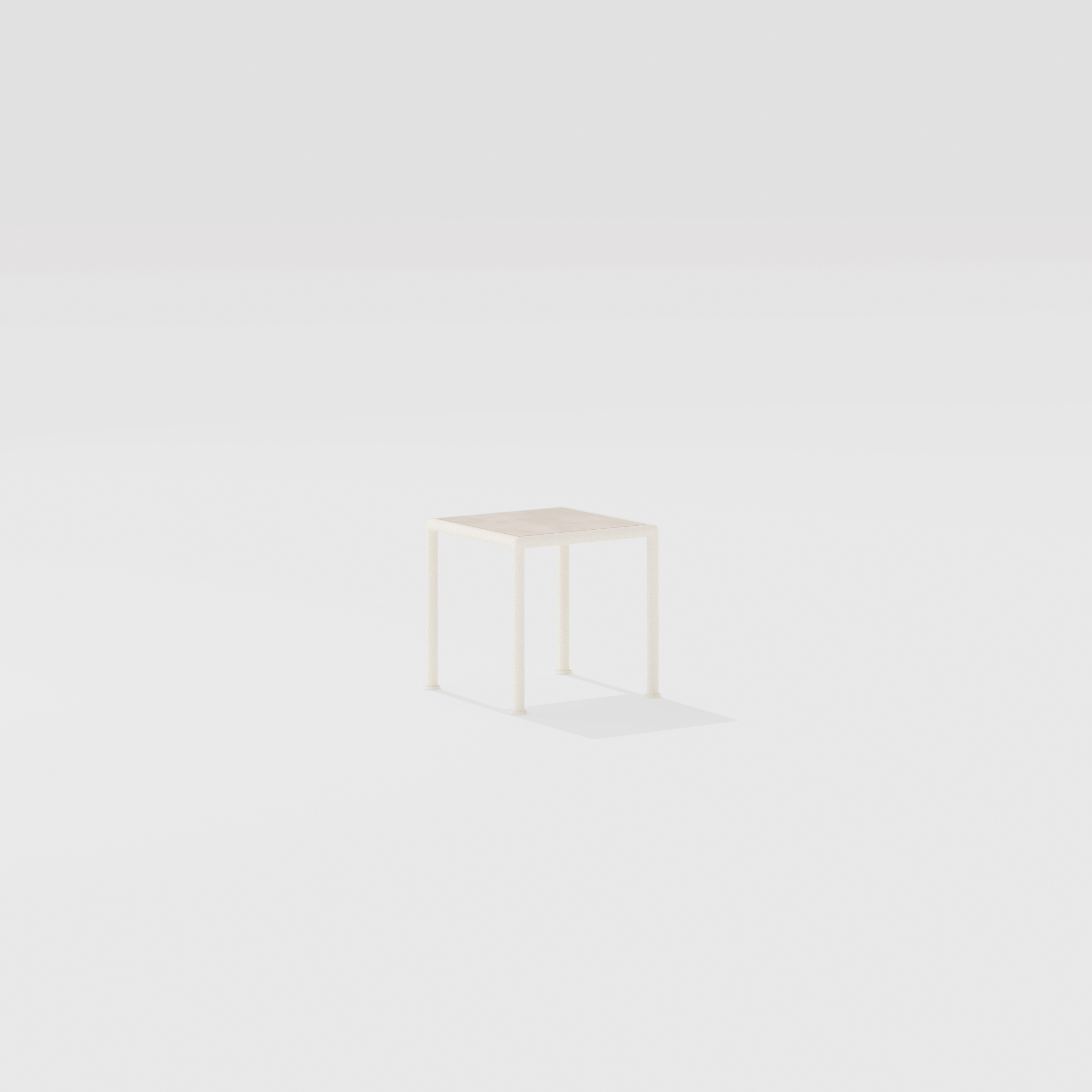 Roè | Tavolino con piano in gres porcellanato 41 x 41 x h 40/50 cm