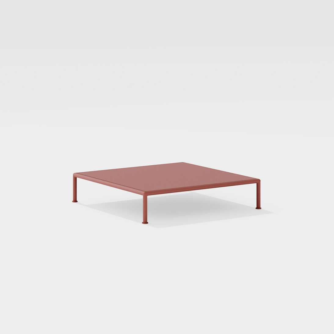 Roè | Tavolo basso quadrato 96 x 96 x h 20/30 cm